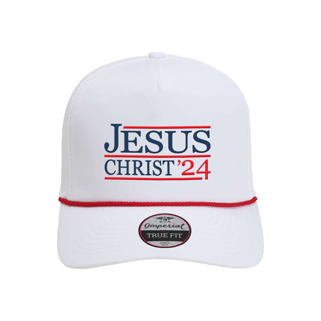 Jesus Christ '24 White Rope Hat