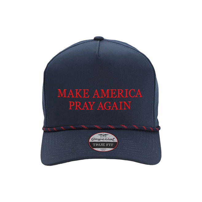 Make America Pray Again Navy & Red Rope Hat