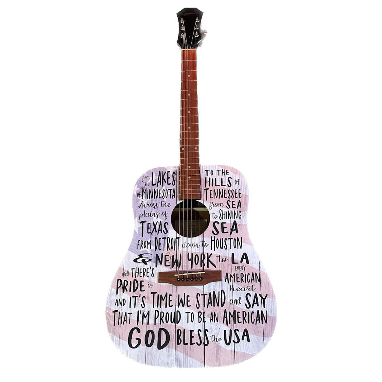 God Bless The USA Lyric Guitar