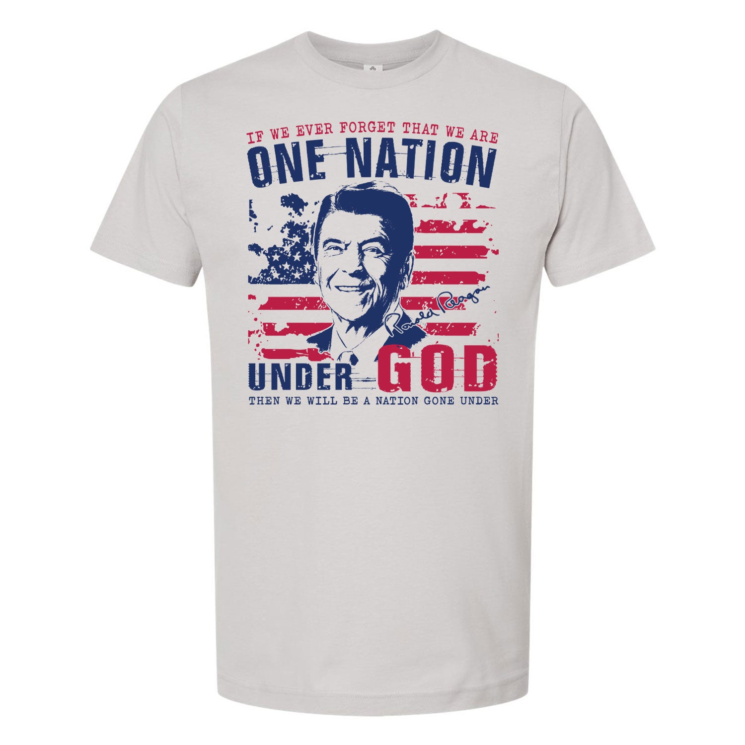 CafePress Ronald Reagan "Nation Under God" Bumper Sticker - 10"x3" Vinyl Car Decal - View #11