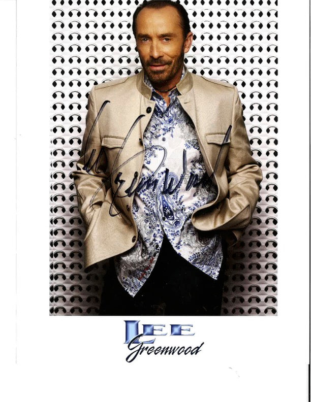 Signed Lee Greenwood Photo