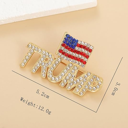 Trump Flag Brooch