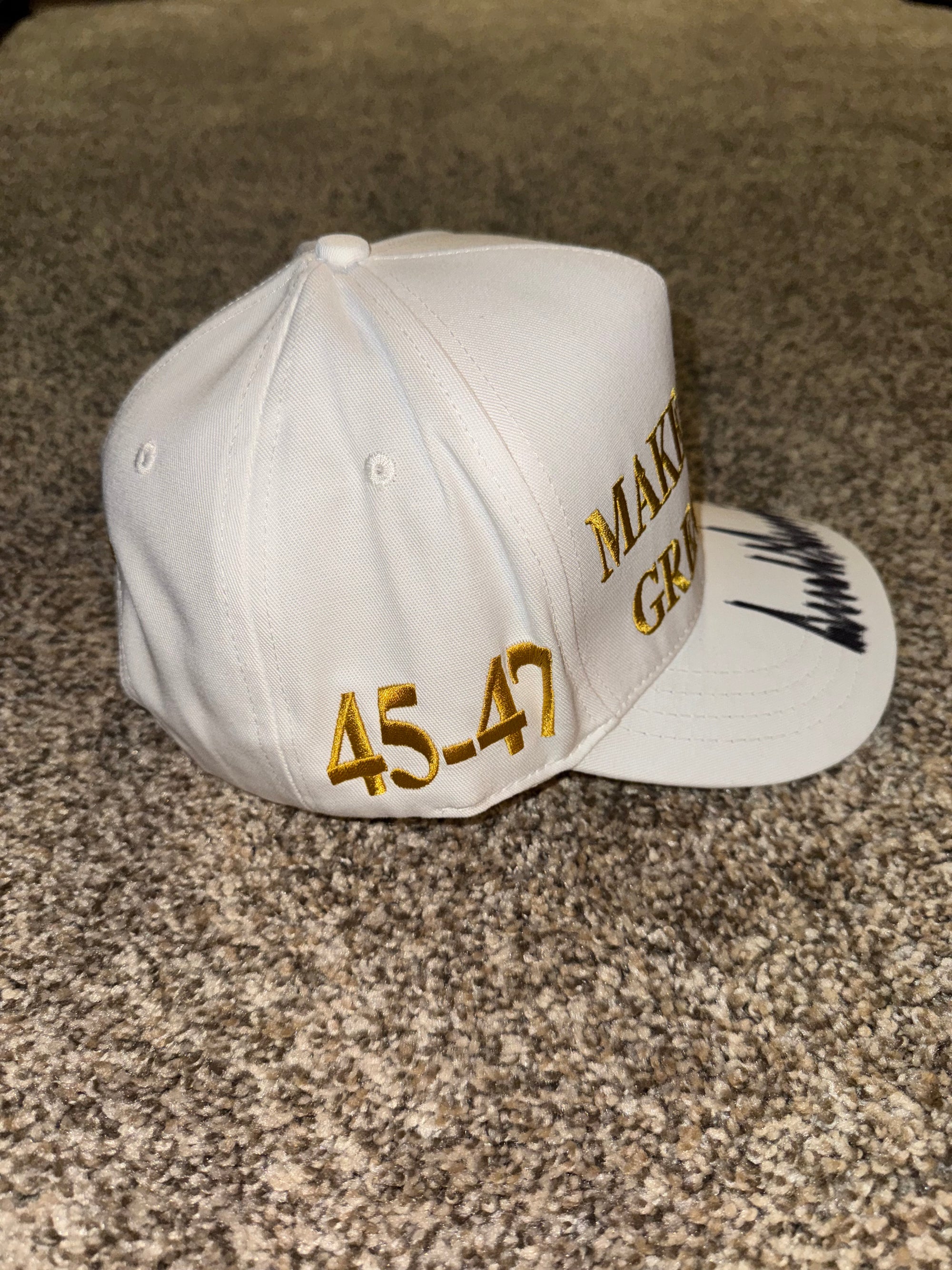 *Signed* White Make America Great Again Hat