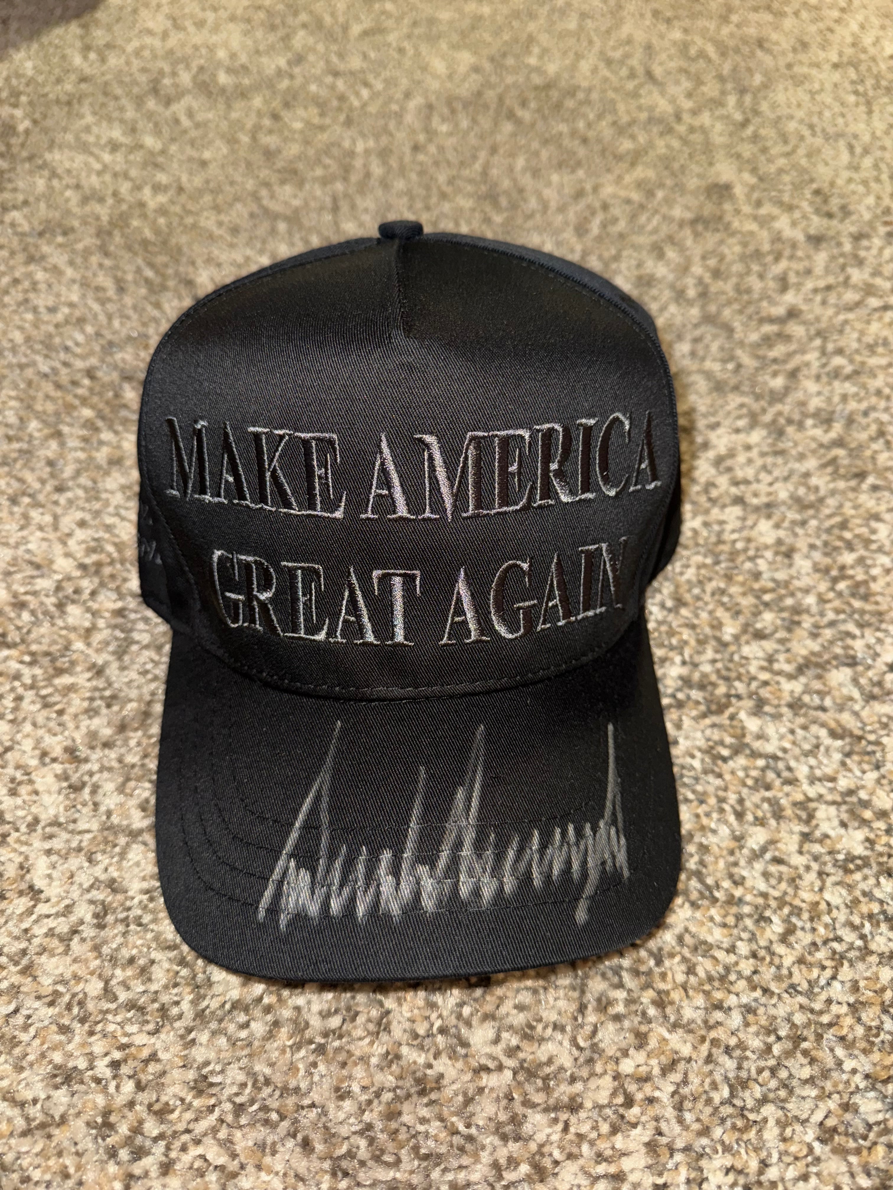 *Signed* Black Make America Great Again Hat