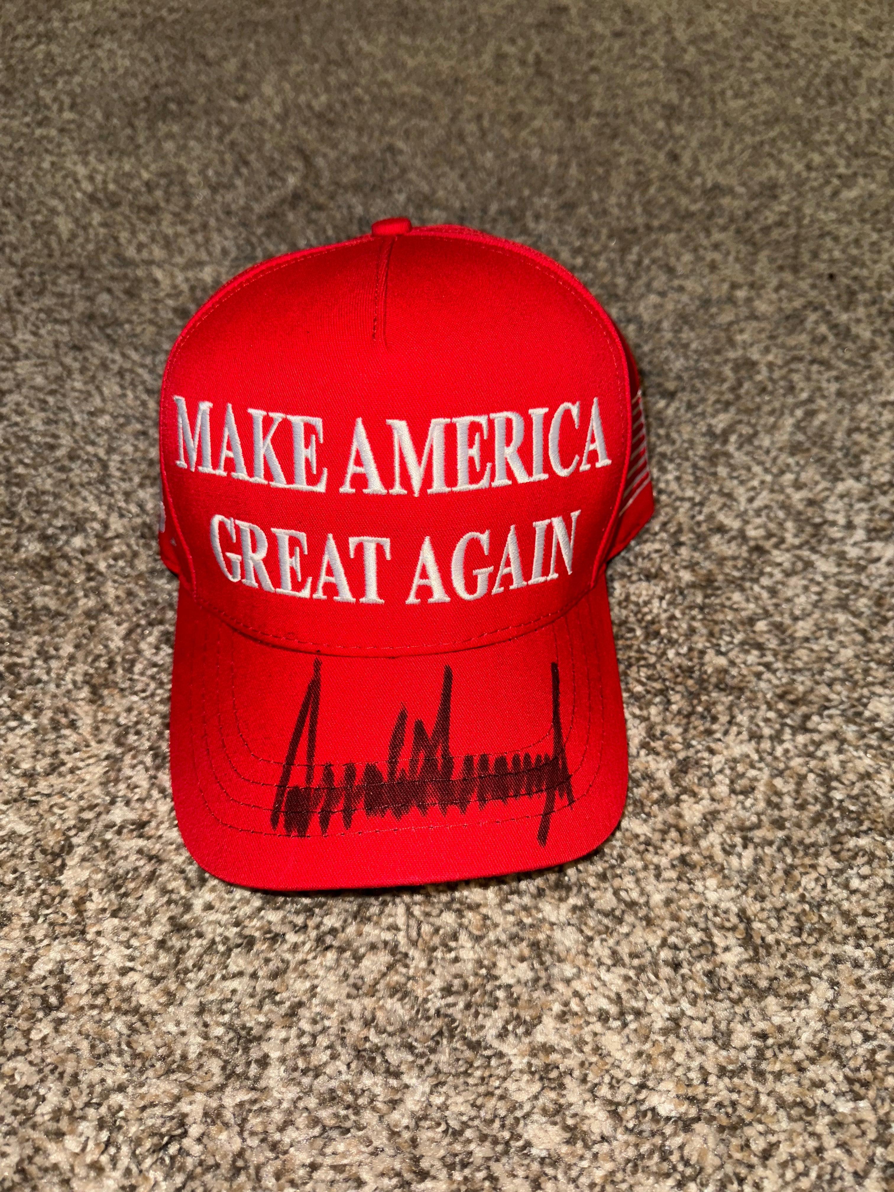 *Signed* Red Make America Great Again Hat