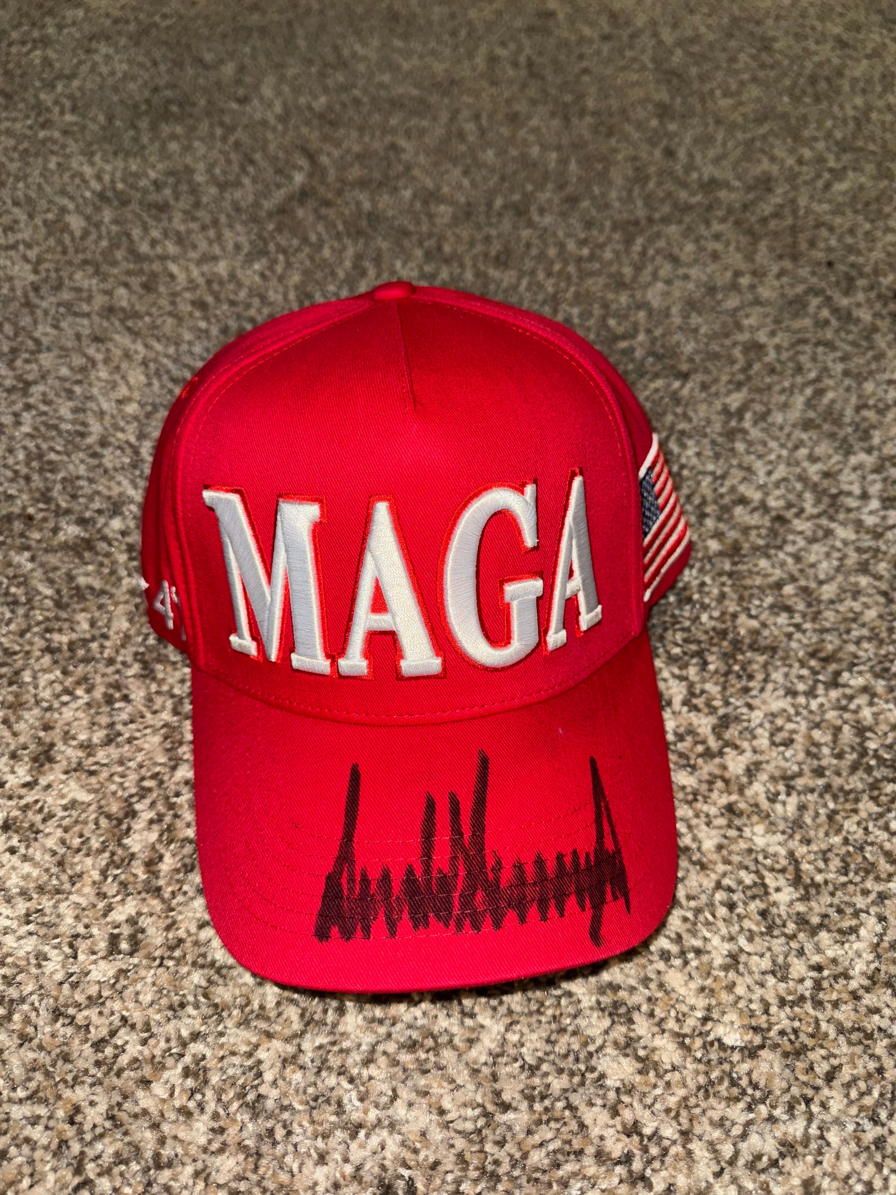 *Signed* Red MAGA Hat