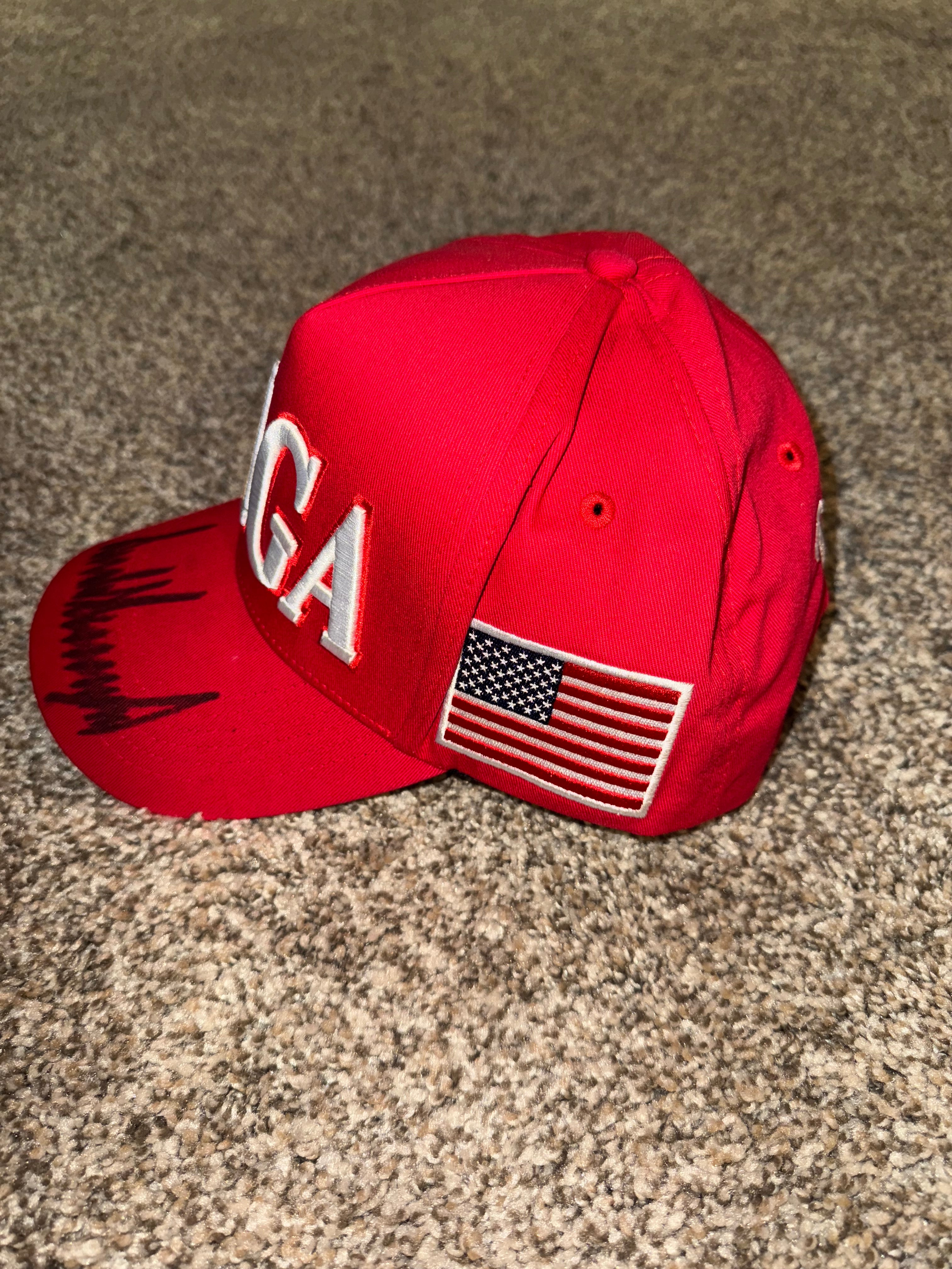 *Signed* Red MAGA Hat