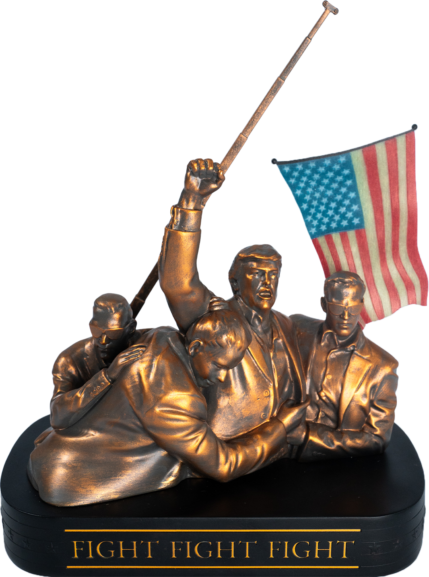 Donald J. Trump Fight Fight Fight Sculpture God Bless The USA
