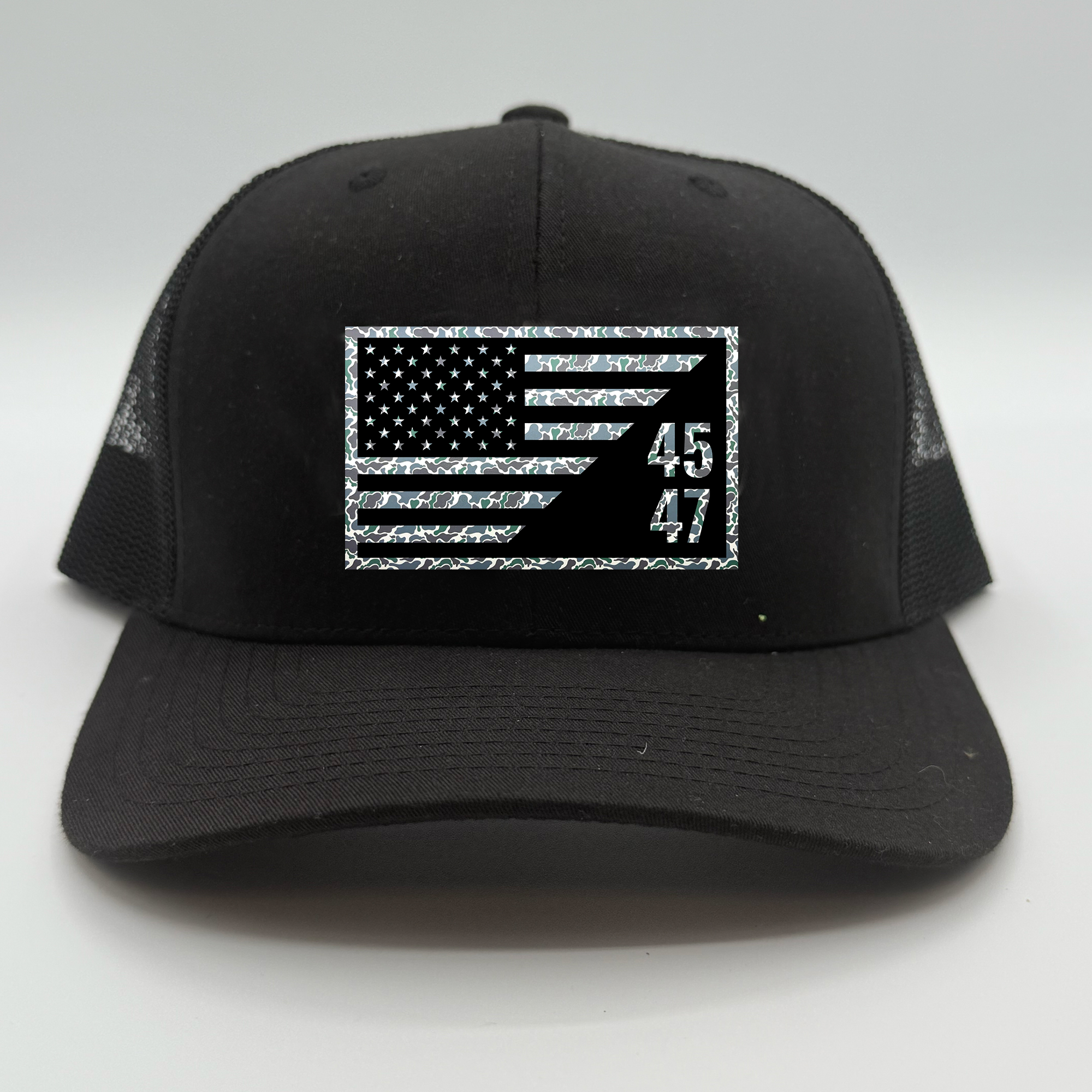 45-47 Flag Leather Patch Hat