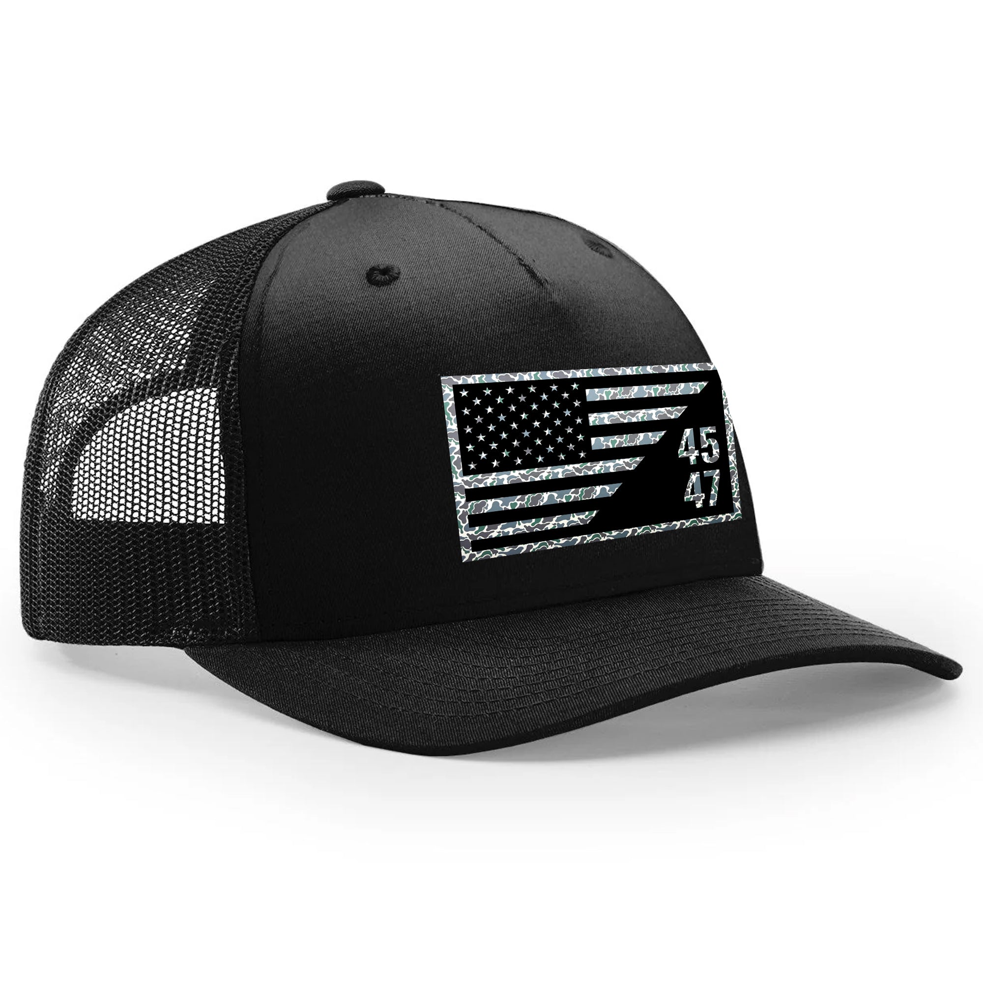 45-47 Flag Leather Patch Hat