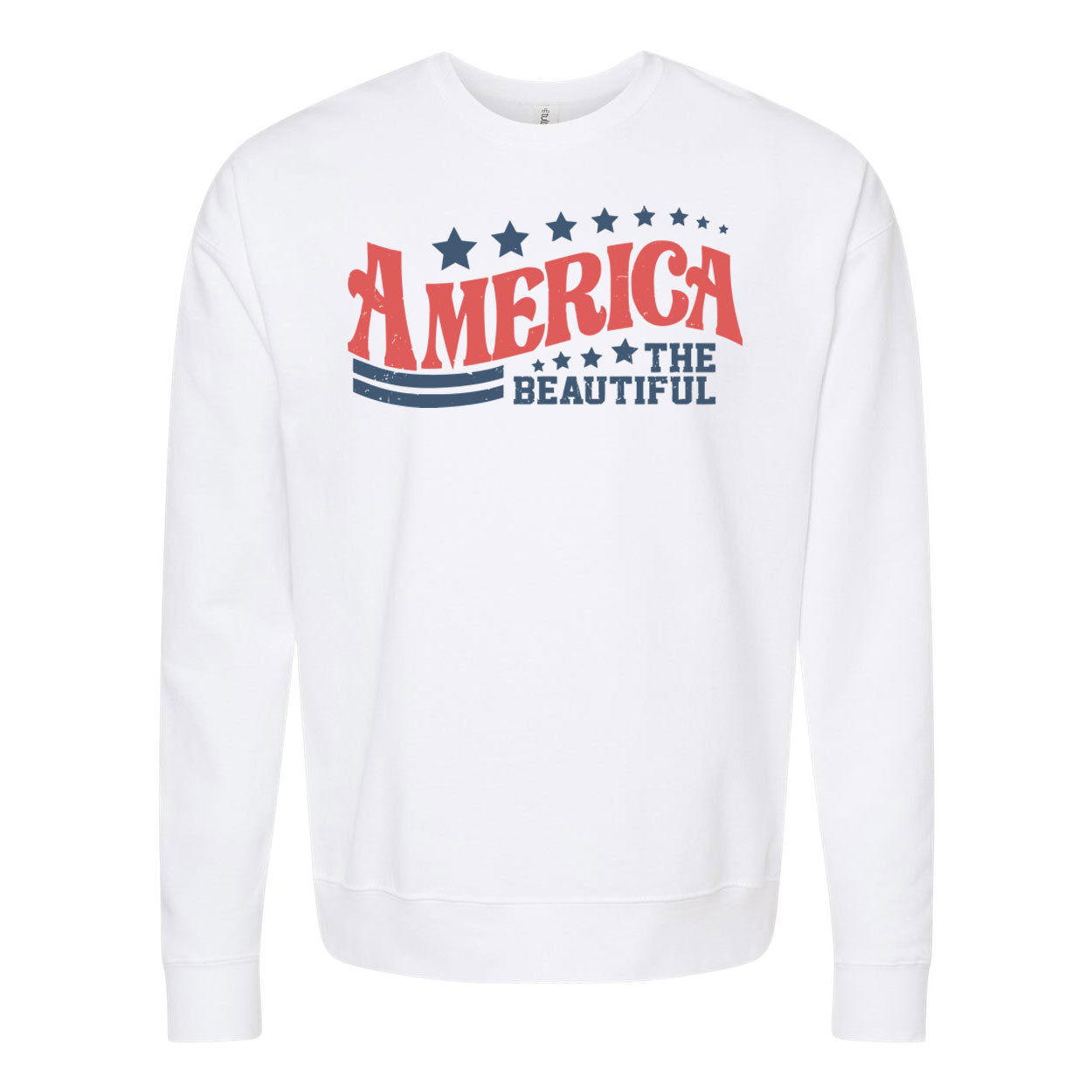 America The Beautiful Wave Crewneck Sweatshirt