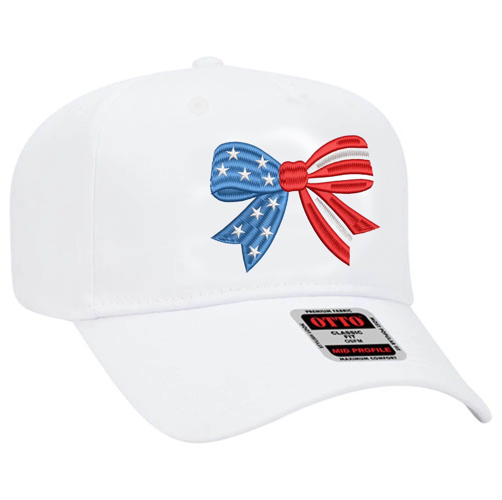 Flag & Bow Snapback Hat