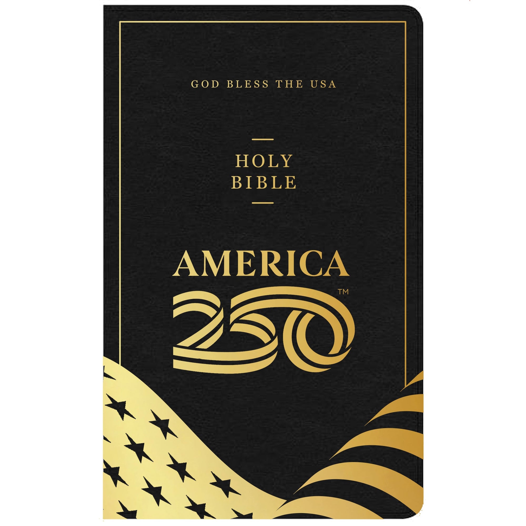 America 250 Edition Bible - Black & Gold