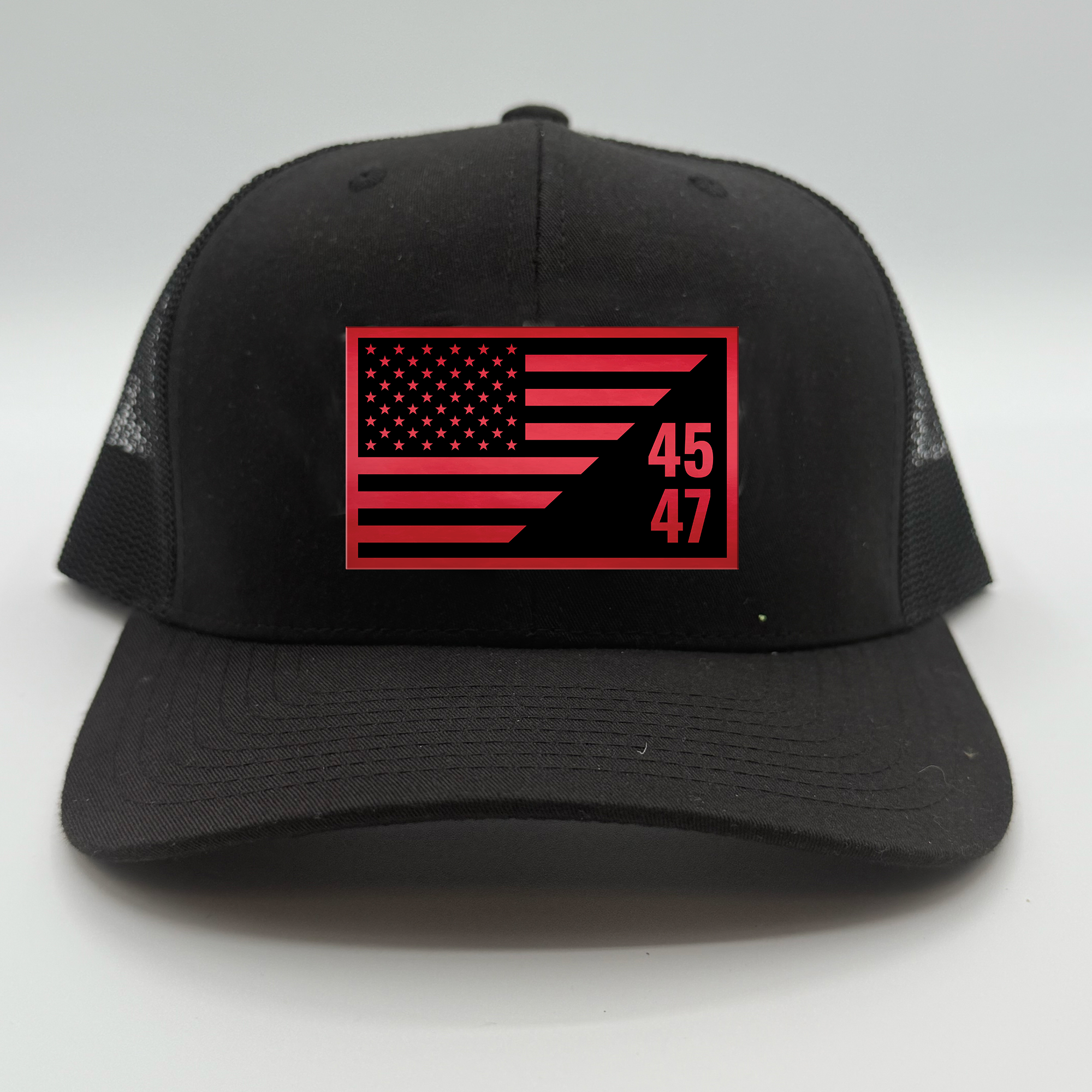 45-47 Flag Leather Patch Hat