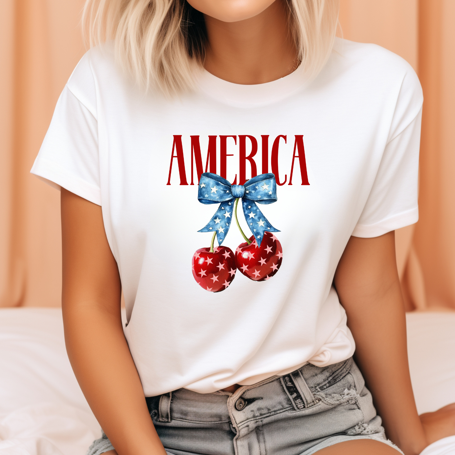 America Coquette Cherries Tee