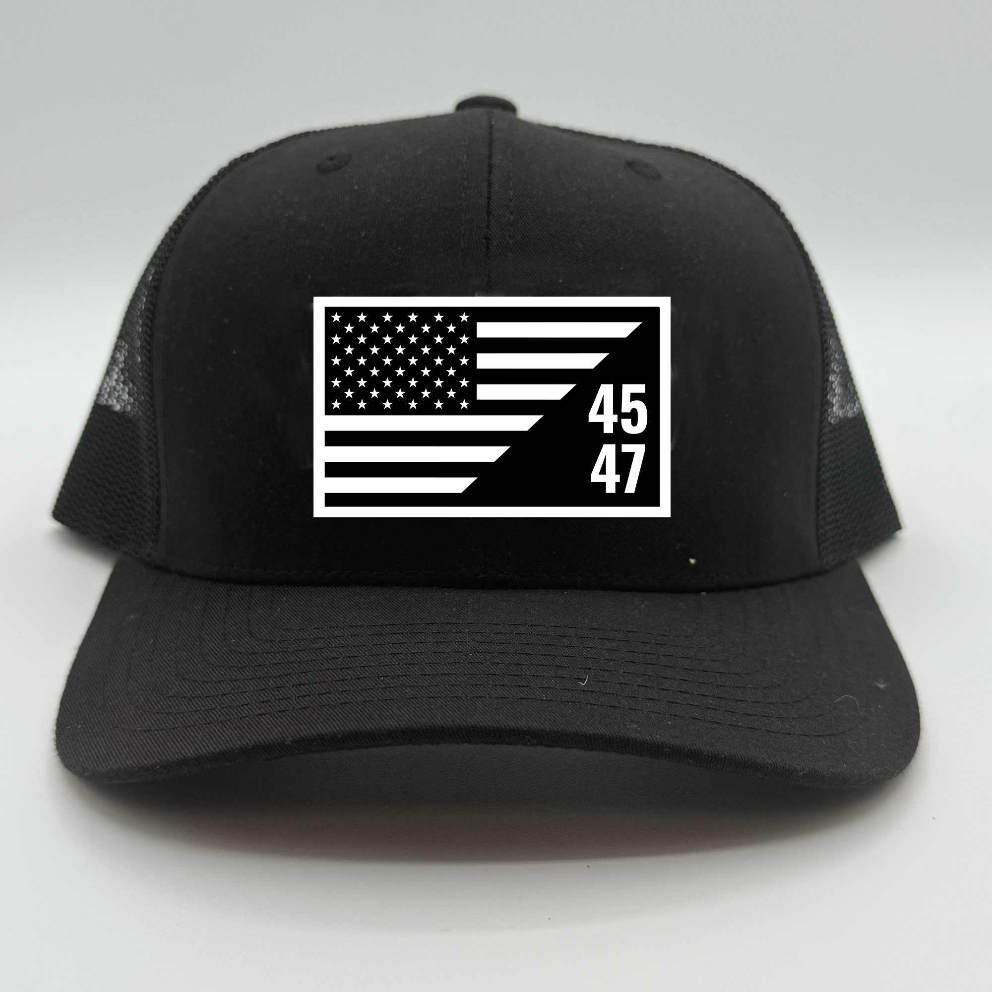 45-47 Flag Leather Patch Hat
