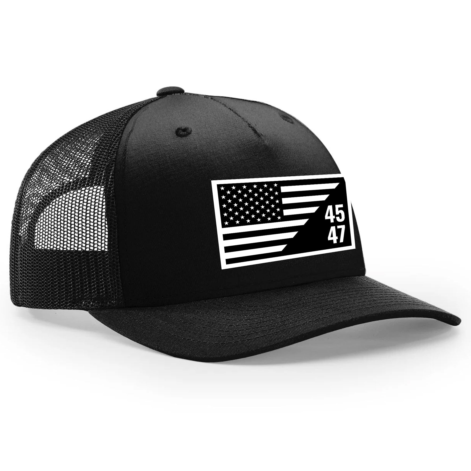 45-47 Flag Leather Patch Hat